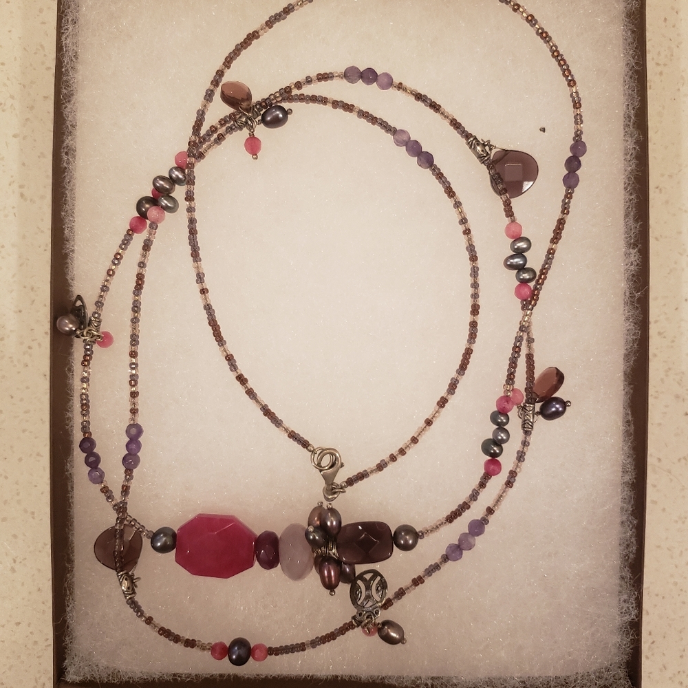 Silpada N2348 Multi-gem Fruit Basket Necklace